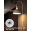 Applique murale enfichable 26 po, lampe murale d'intérieur en métal, lampe murale avec interrupteur marche / arrêt pour le salon, base E26 de 20 W maximum, ampoule non incluse, ivoire-1427179463