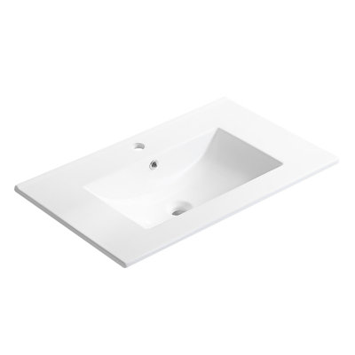 36 Inch Ceramic Sink For Bathroom Sink, Easy To Wipe