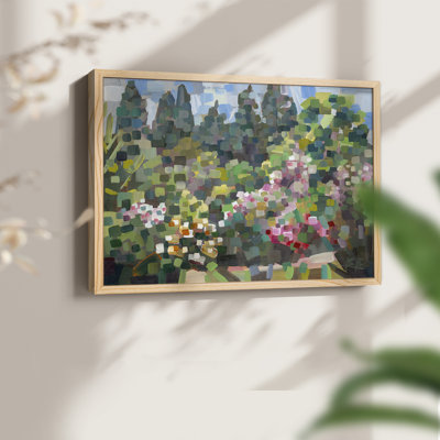 Arboretum in Spring -Framed Print - Restickable