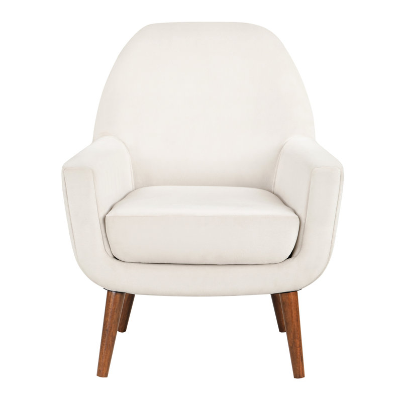 Siège de style Mid-Century inspiré du fauteuil en velours et ressorts hélicoïdaux confort en bleu marine, orange brûlé ou