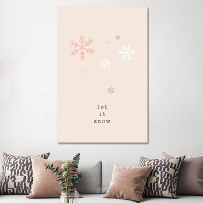 Let It Snow - Wrapped Canvas Print