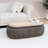 Flip-Top Storage Ottoman Coffee Table with Reversible Wood Tray, Brown Upholstered, 42" W-672628413