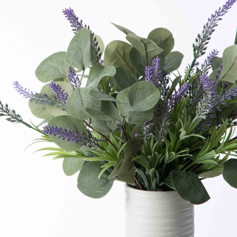 Silk Lavender Arrangement in Vase