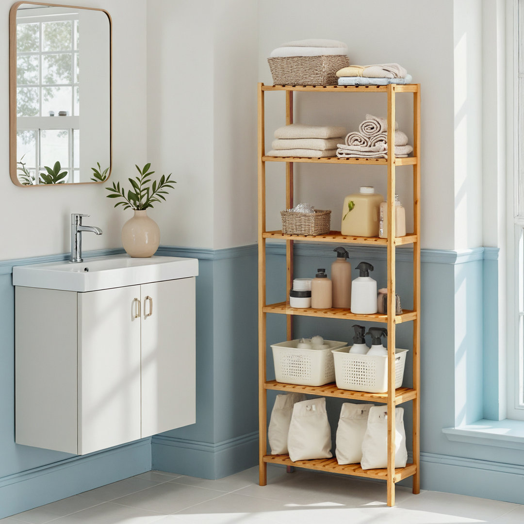 60cm W Bamboo / Rattan Storage Rack