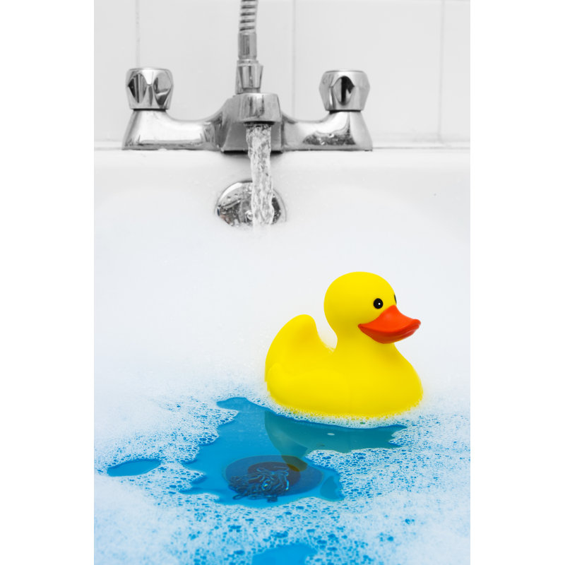 Yellow Rubber Duck by Jallfree - No Frame Art Prints on Canvas, 122cm H x 81cm W