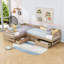 Lit plateforme simple avec trois tiroirs-1556960778