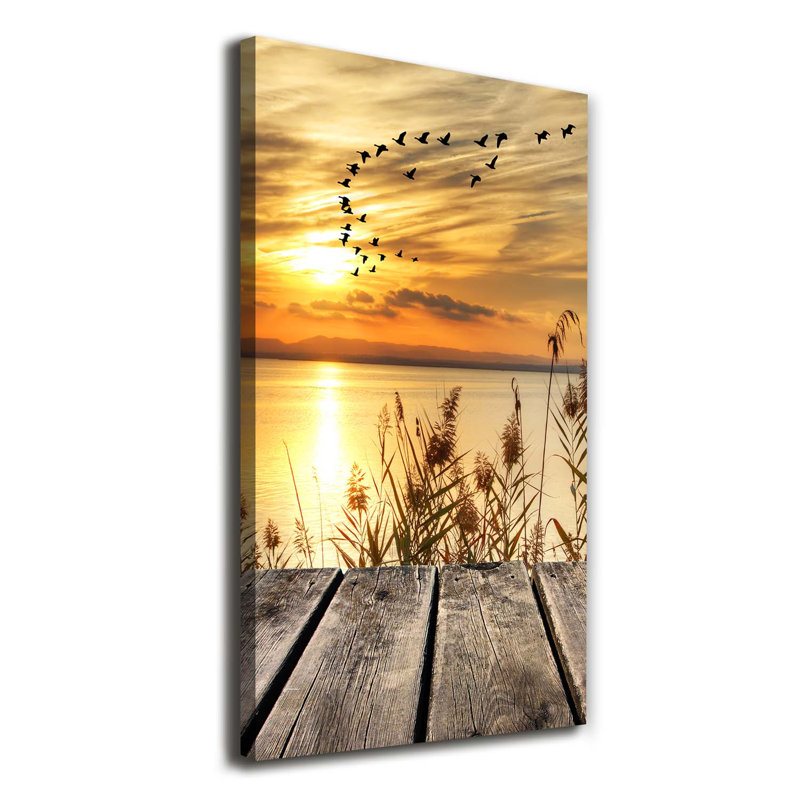 Sunset - Wrapped Canvas Print