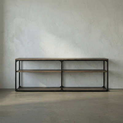 Novie 84'' Solid Wood Top Console Table