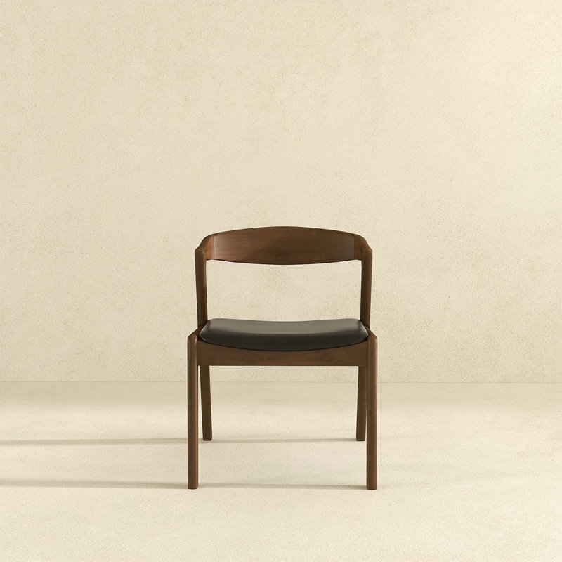 Solid Wood Leather Dining Chair