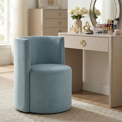 Fauteuil de coiffeuse en velours