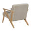 Chaise d'appoint rembourrée avec coussin en mousse de velours côtelé doux-130670709