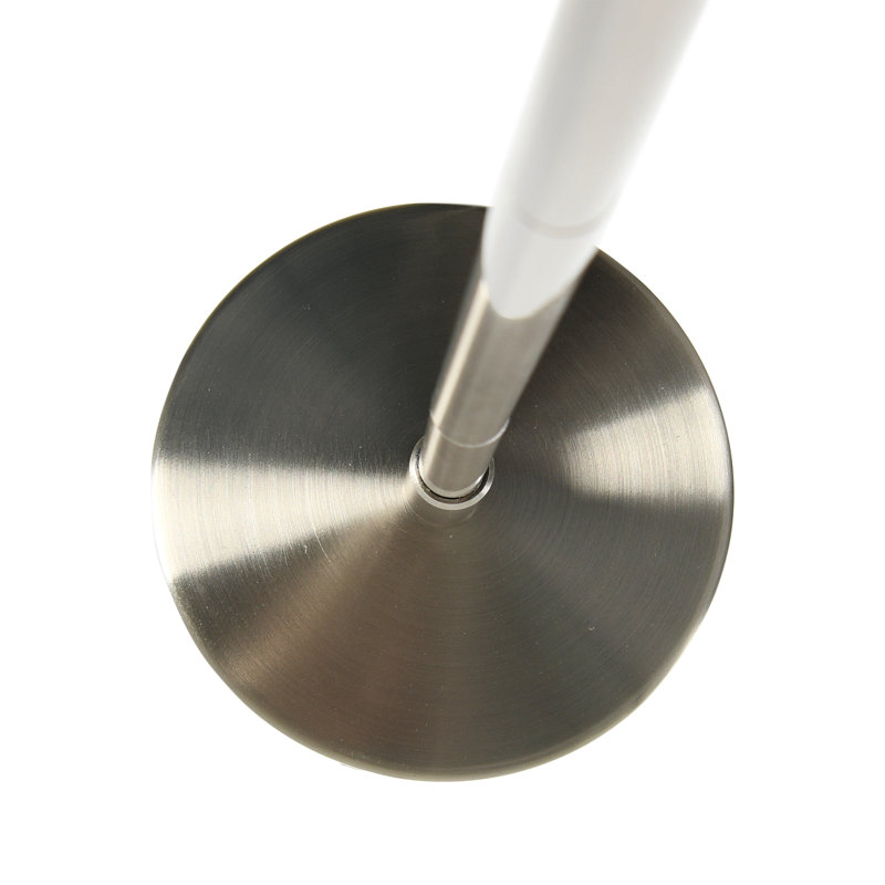 Plafonnier semi-encastré 3 lumières 15,25 po Affinity, Nickel brossé, Noir