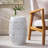 RUBY Side Table, Lace Cut Metal End Table For Outdoor & Indoor Use, Barrel Shape Accent Table With No Assembly Needed For Garden, Patio, Living Room, Backyard Decor-1429158597