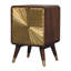 Avora Embossed 2 Drawer Chestnut Mykonos