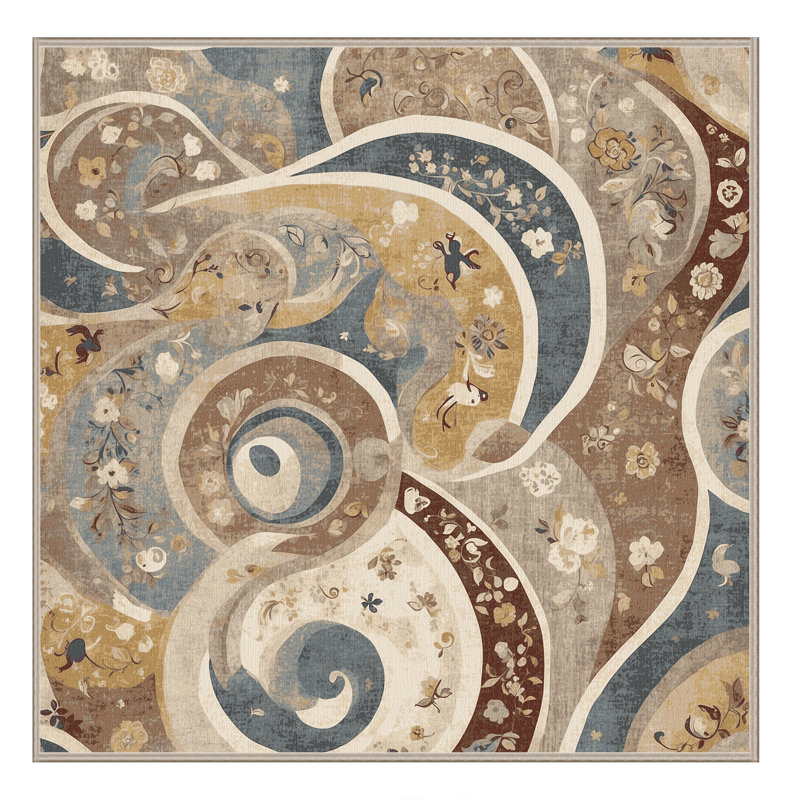 Cheeky Curl Rug, Square 4'