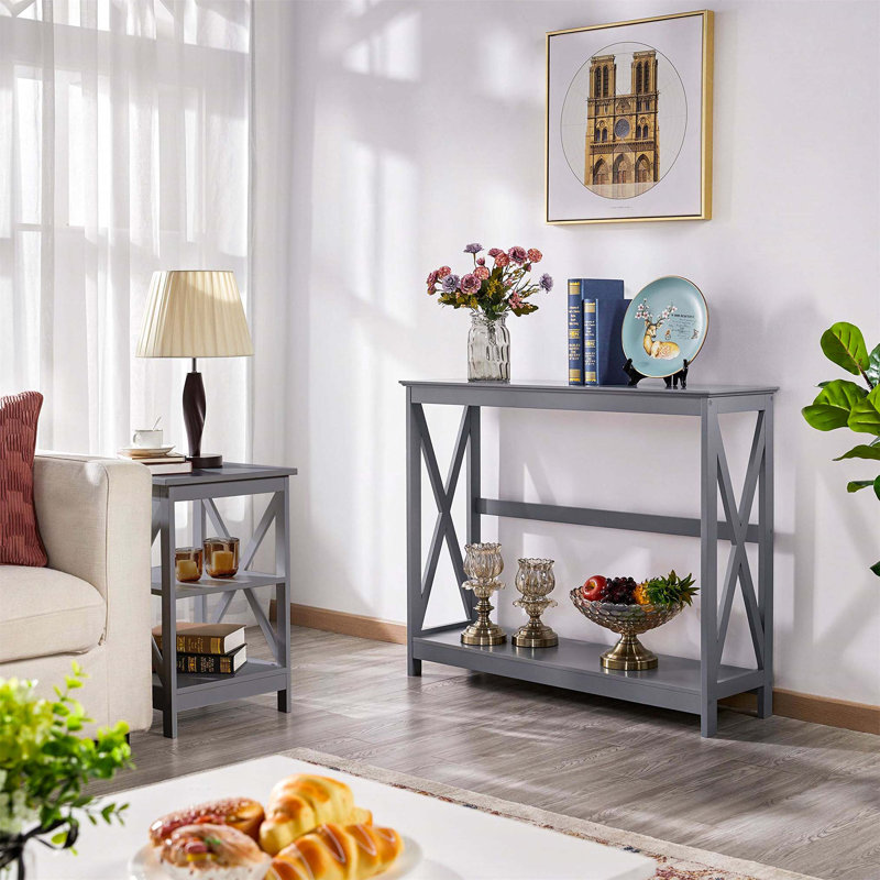 Annam 101cm Console Table, Grey