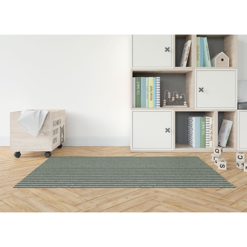 Tapis de jeu Scatter Row, Chimichurri / vert, Rectangulaire 2 pi x 3 pi