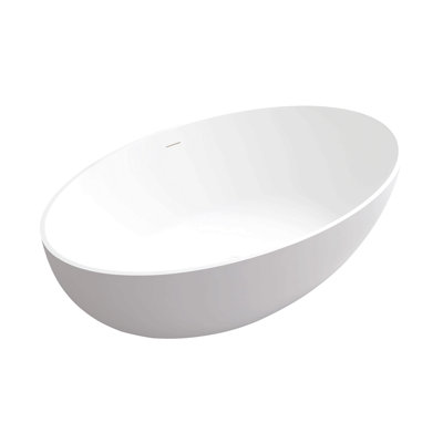 67" Premium Solid Surface Deep Soaking Bathtub