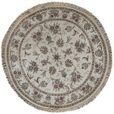 Hand Knotted Area Rug in Ivory