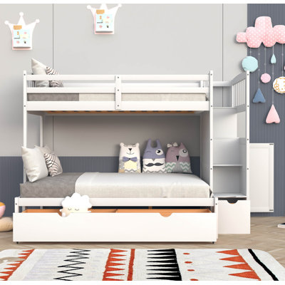 Faina Twin Over Full Bunk Bed by Harriet Bee