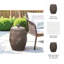 Tabouret de jardin 20 po Devone