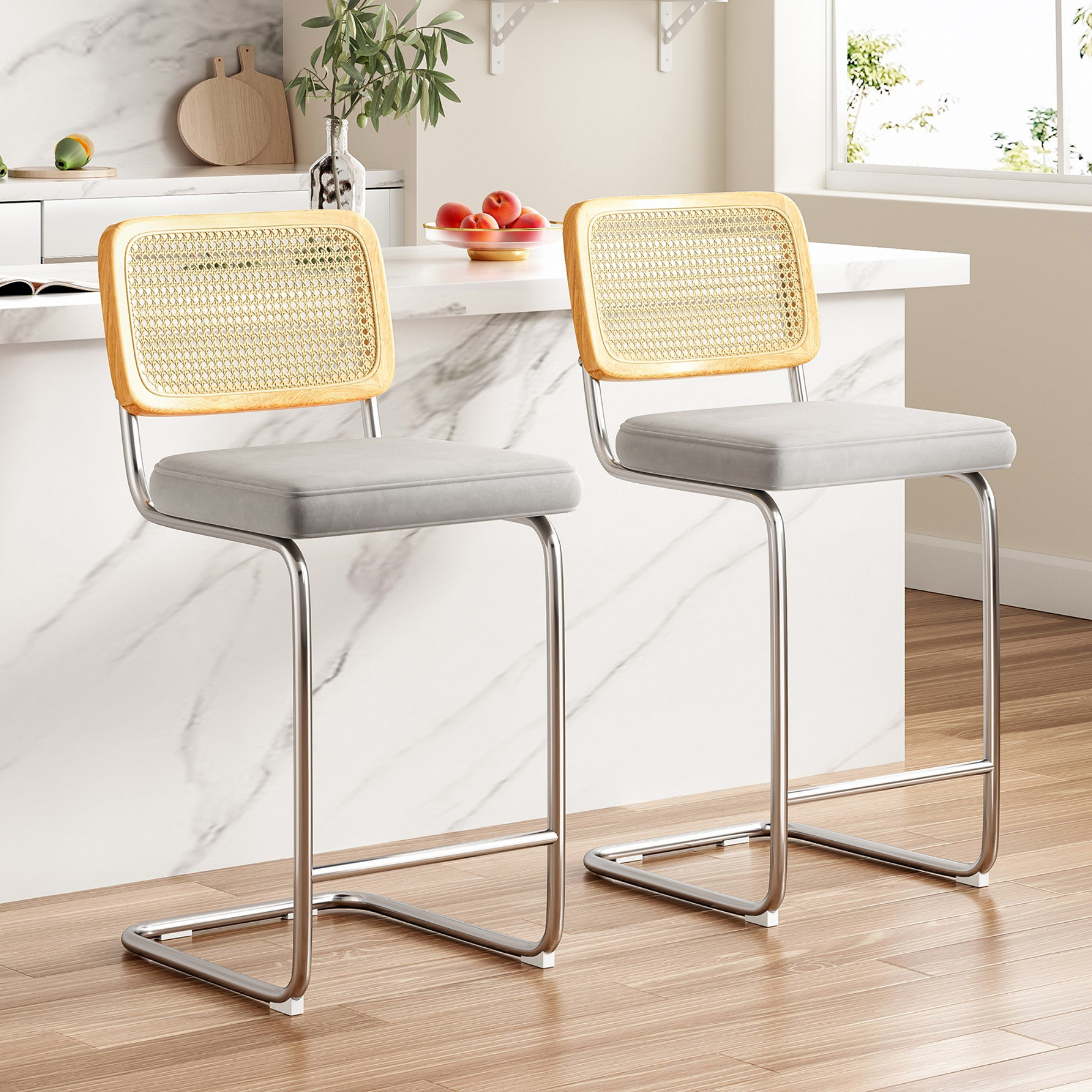 gefayluo Modern Minimalist Counter Height Bar Stools | Wayfair