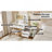 Modern Makeup Vanity Desk With Mirror And Lights, Retractable Dressing Table With Drawers And Cabinet, Compact Makeup Table Set With Power Outlet For Bedroom-1654726587