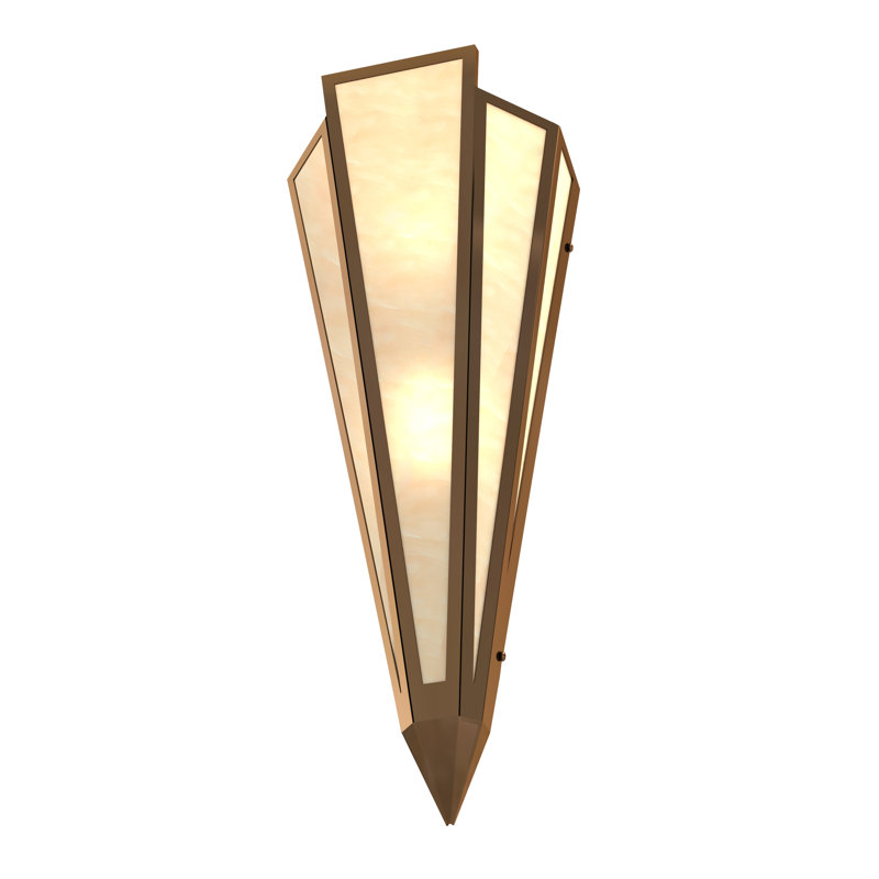 Brum 2 - Light Flush Mounted Sconce, Antique Copper, Sahara Taupe