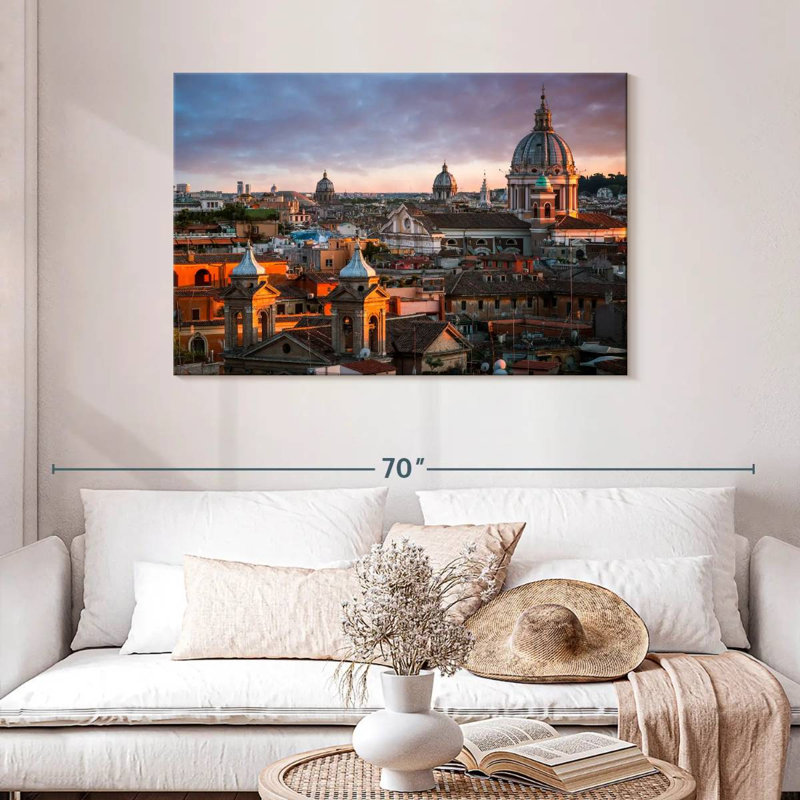 Sirci Rome, crépuscule, H 30 po x l 45 po