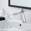 Robinet de salle de bain à un trou Waterfall avec plaque de recouvrement et drain-86230044
