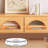 Log style design sense solid wood TV cabinet