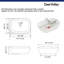 DeerValley Prism 19.69" x 15.75'' White Oval Vitreous China Vessel Bathroom Sink