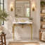 Meuble-lavabo console en céramique de 91 cm (36 po) avec support en métal et barre porte-serviettes-1201618291-1175505269-1182831401