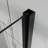 32"X 72" Pivot Bifold Frameless Glass Shower Door 1/4 Inch (6Mm) Tempered Clear Glass Swing Shower Panel In Black Finish, Reversible Installation-122371887
