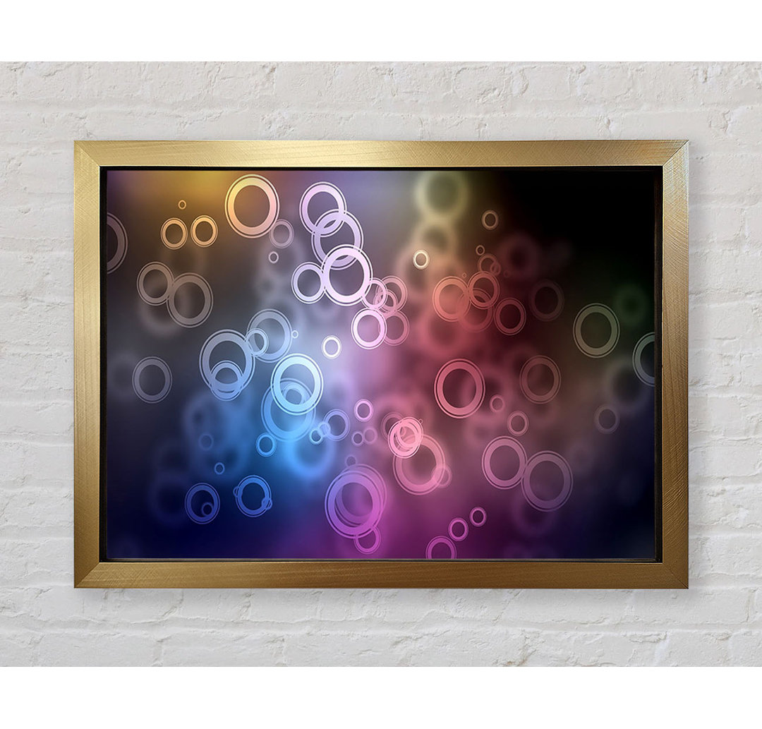 Gerahmtes Leinwandbild Abstract Circle Art