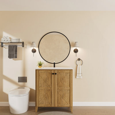 Armoire de plancher pliante avec évier en céramique brevetée, peu encombrante, facile à assembler, style américain