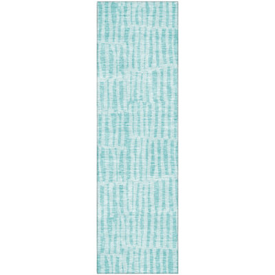 Premium Machine Washable Addington Teal Rug