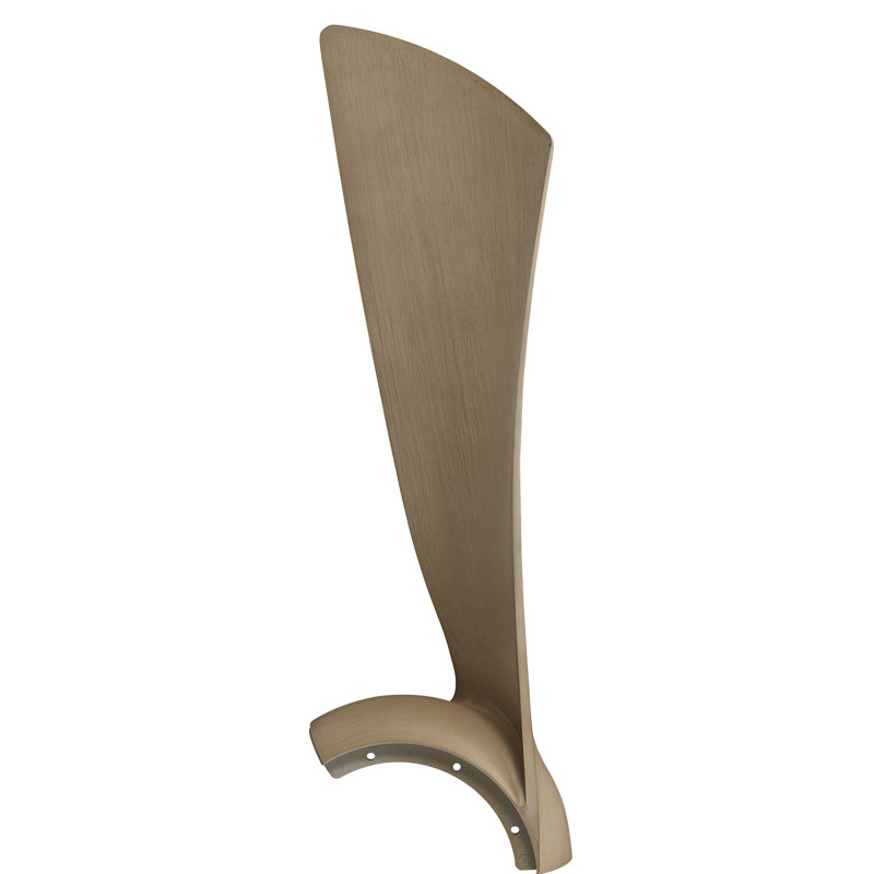 Wrap Custom 44 inch Indoor/Outdoor Ceiling Fan Blade Set of 3 - Natural, Natural, 3.54" H x 22.01" W x 7.13" D