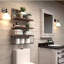 Tablettes murales flottantes avec panier de rangement, tablettes en bois rustique de ferme de 16,5 po, décoration murale pour la salle de bain, le salon, la chambre à coucher et la cuisine