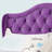 Transitional Purple Upholstered Full Bed