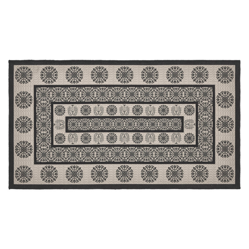 Custom House Flatweave Washable Geometric Indoor / Outdoor Rug, Rectangle 2'3" x 4'