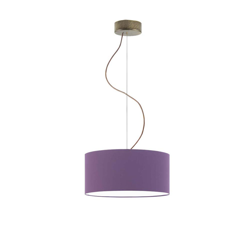 Atlis 1 - Light Single Pendant, Violet, Antique Gold