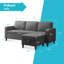 4 Seater Corduroy Sofa-1927362169