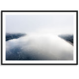 Tahoe Foggy Morning Print by Carly Tabak