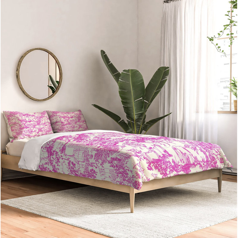 Ensemble de housse de couette Farm Land Toile, Housse de couette pour très grand lit et 2 très 