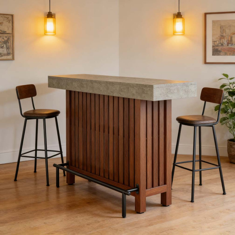 Table de salle à manger, Brun
