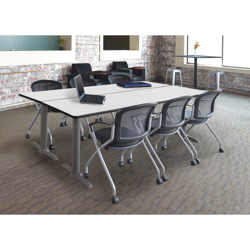 Base et table de formation Cain, Gris, Blanc, H 29 po x L 84 po x l 24 po