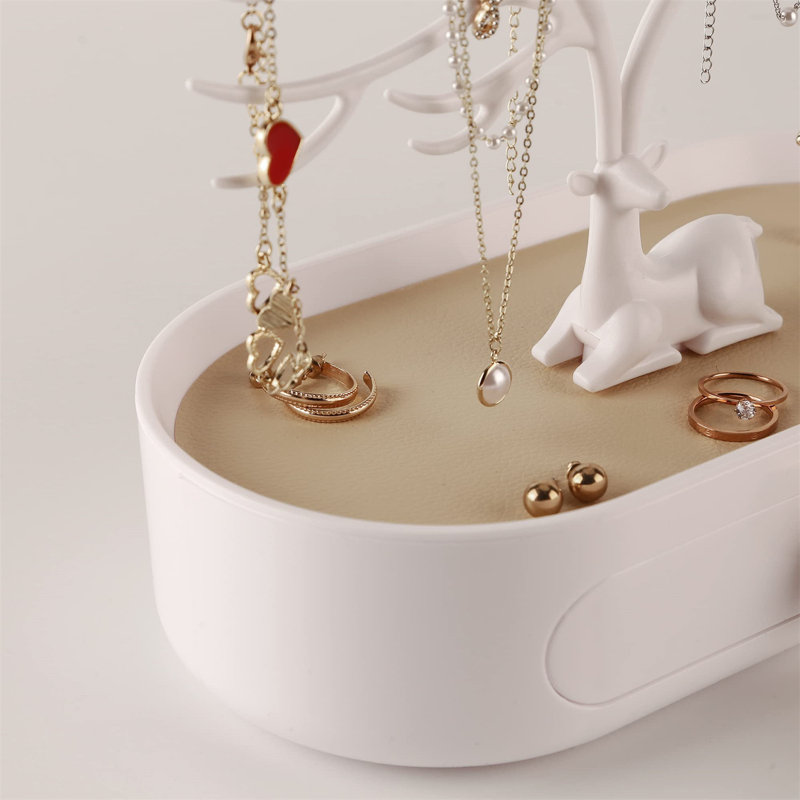 Présentoir à bijoux, Blanc