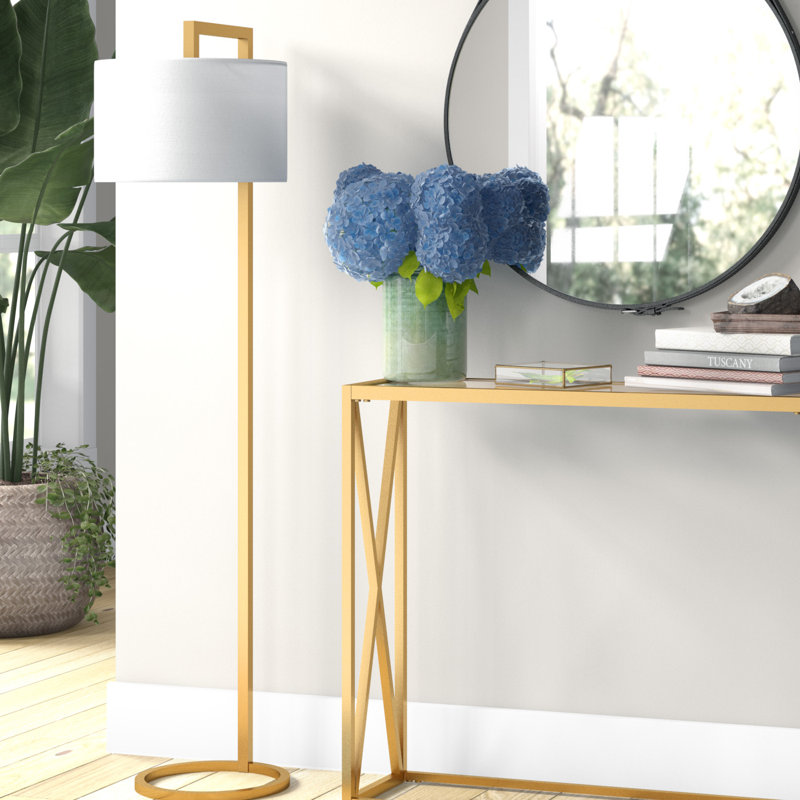 Lampe sur pied 64 po Grayson, Laiton