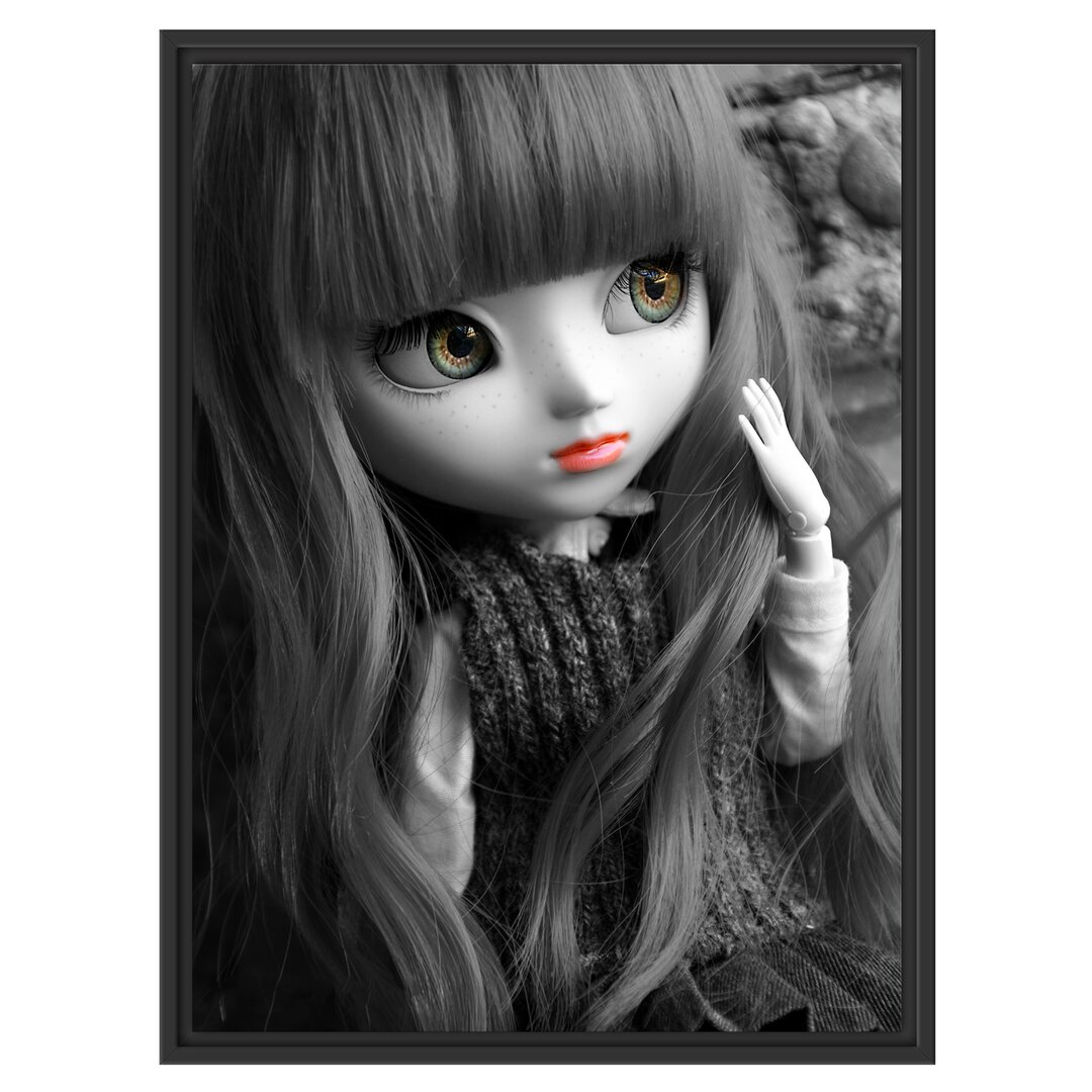 Gerahmtes Wandbild Pullip mit Augen